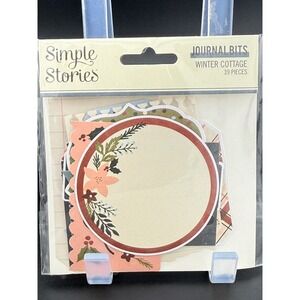 Simple Stories Winter Cottage Journal‎ Bits Ephemera Die-Cuts 39pc 13917 New